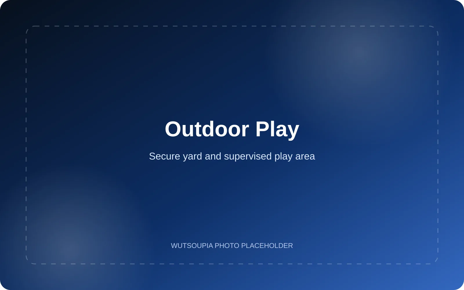 Secure outdoor play