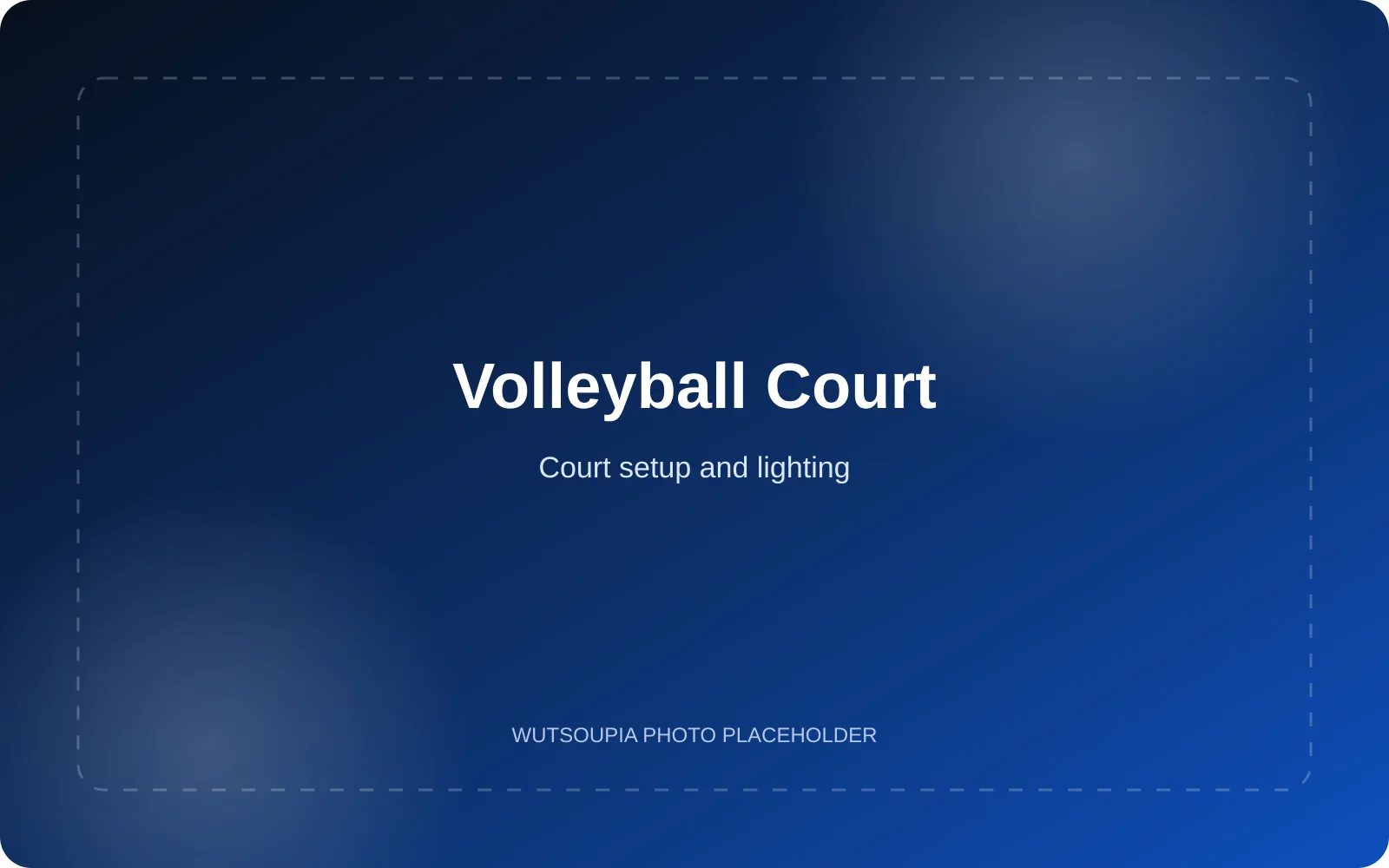 Volleyball court / recreation