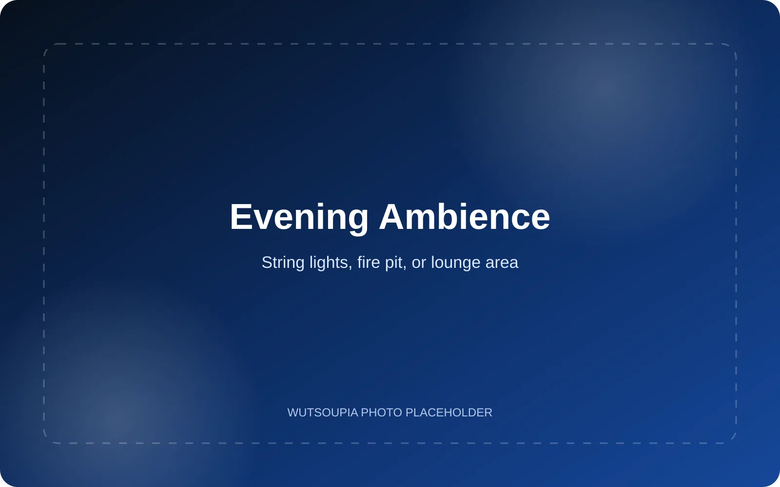 Evening ambience / lounge