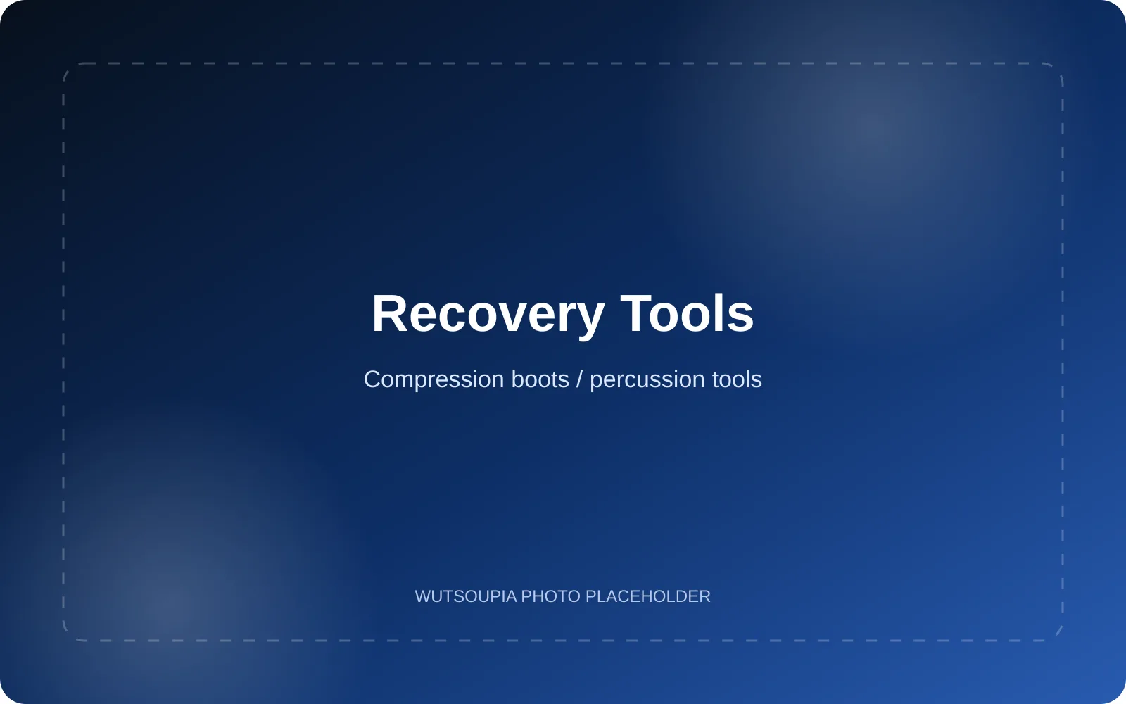 Recovery equipment